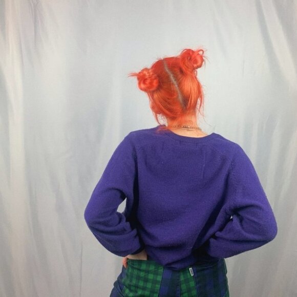 HOST PICK Blue  Harbour Purple Extra Fine Lambswool Sweater - Picture 2 of 8